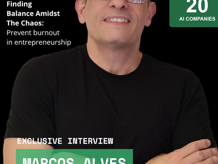 Capa da revista ValiantCEO com Marcos Alves, o selo TOP 20 AI COMPANIES e a chamada de entrevista exclusiva.