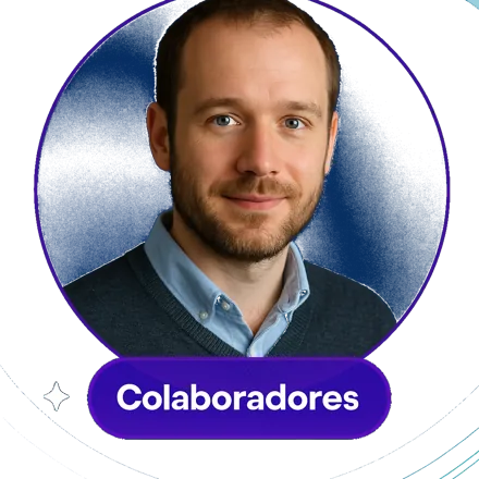 Selo com a palavra Colaboradores